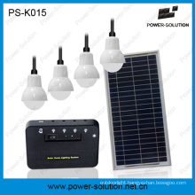 Solar Panel Bulb System with 4 PCS 2W LED Bulbs